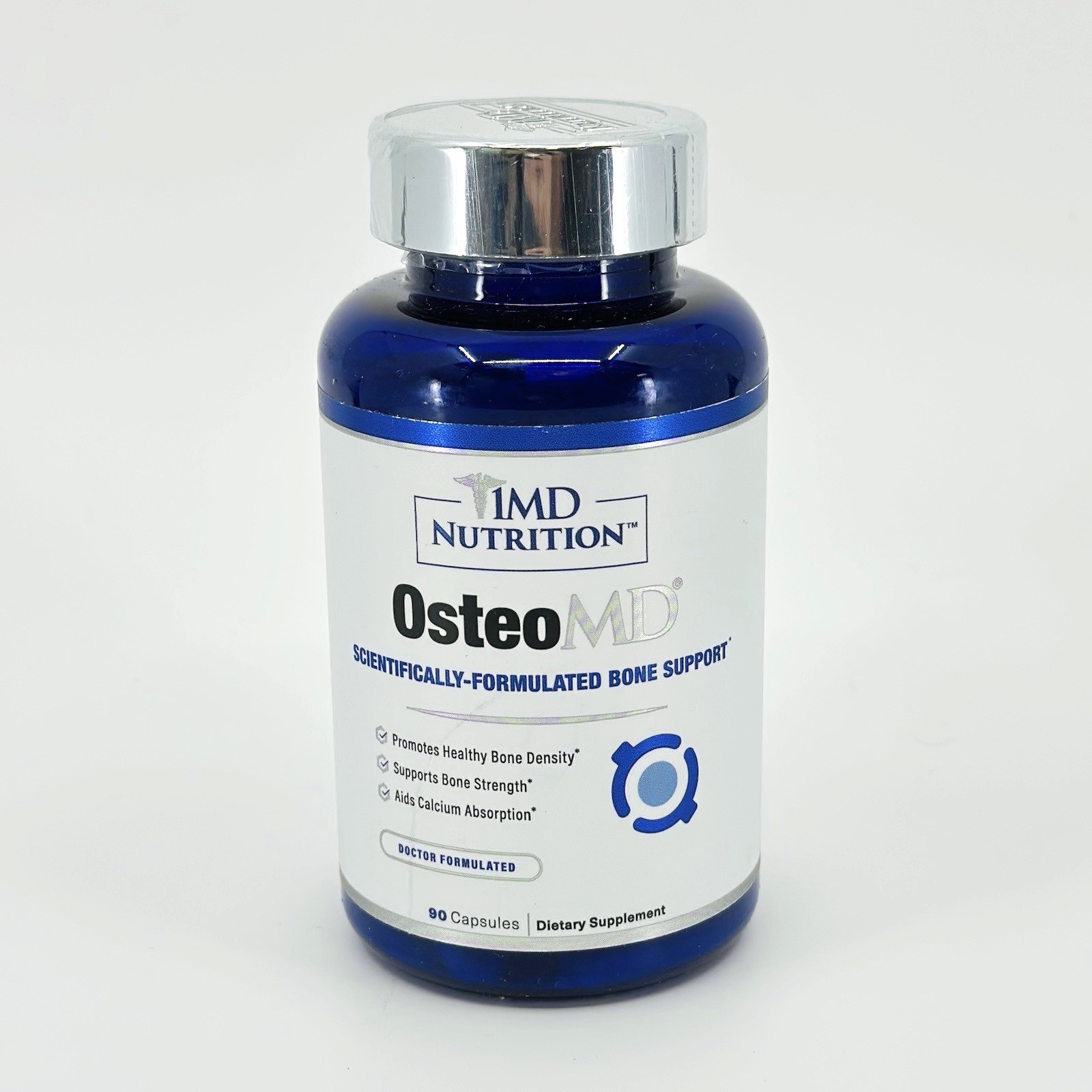 1MD Nutrition OsteoMD Bone Support Calcium Vitamin D3 K2 90 Capsules BB 02/2027