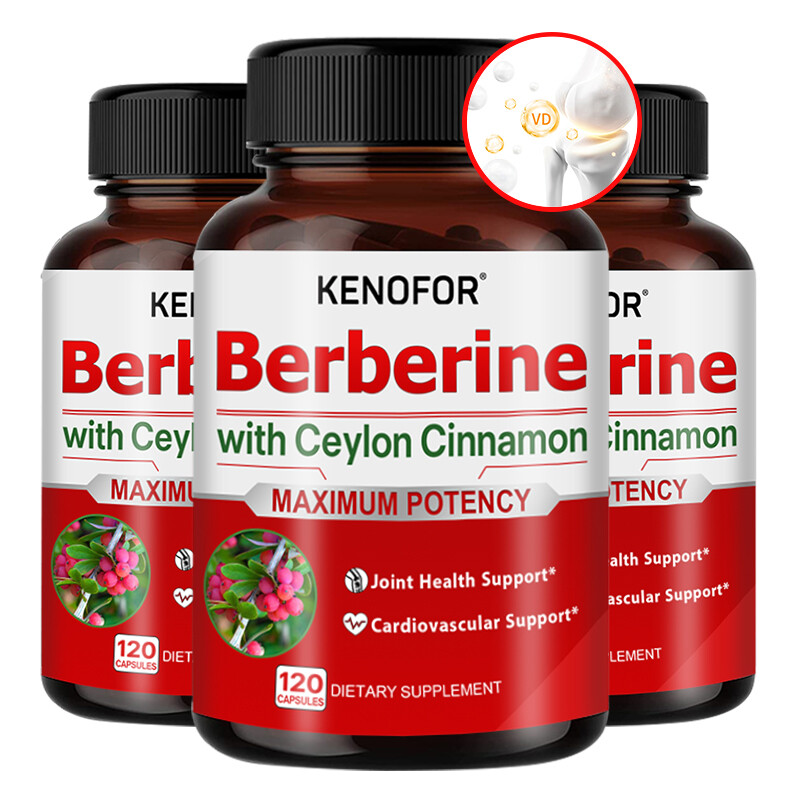 Berberine 600mg Capsules | Strong High Strength Extract Lower Blood Sugar