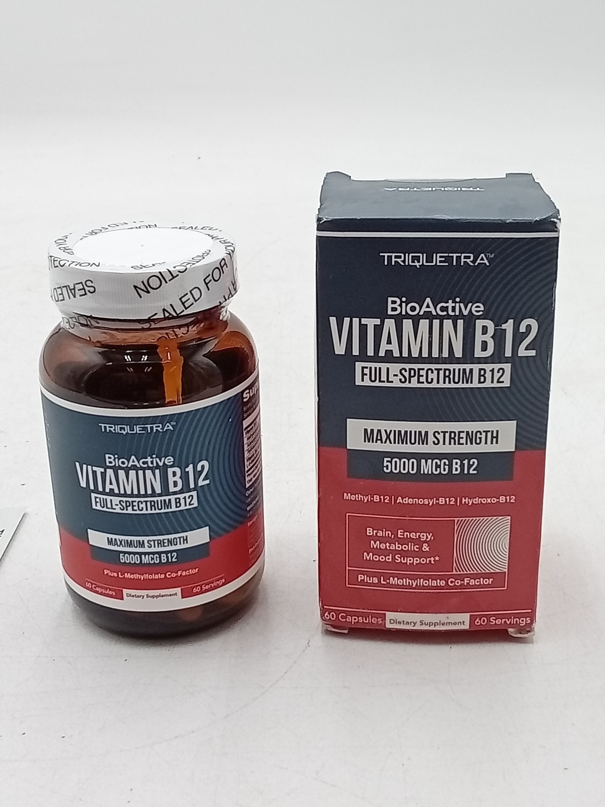 Triquetra Bioactive Vitamin B12 Complex – Energy Mood & Metabolism 60ct Exp.6/27
