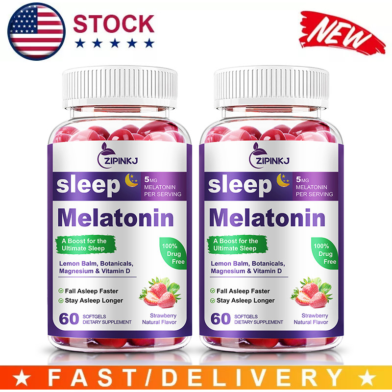 (2 Pack) Melatonin Plus Sleep Aid, Fall Asleep & Stay Asleep, Sleep Supplement