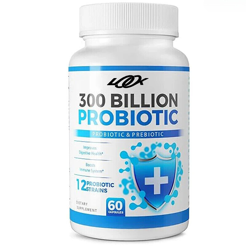 300 Billion Colony Units -12 Strains of Probiotics Containing Prebiotics