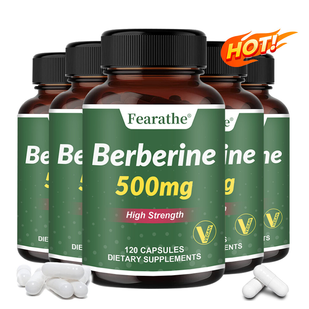 Berberine 500 Mg High Strength Healthy Blood, healthy Sugar &Cholesterol support