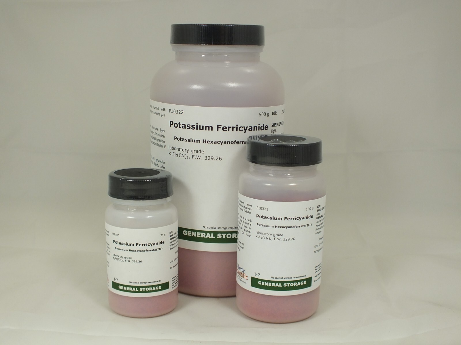 Potassium Ferricyanide, laboratory grade, 25-100-500 g