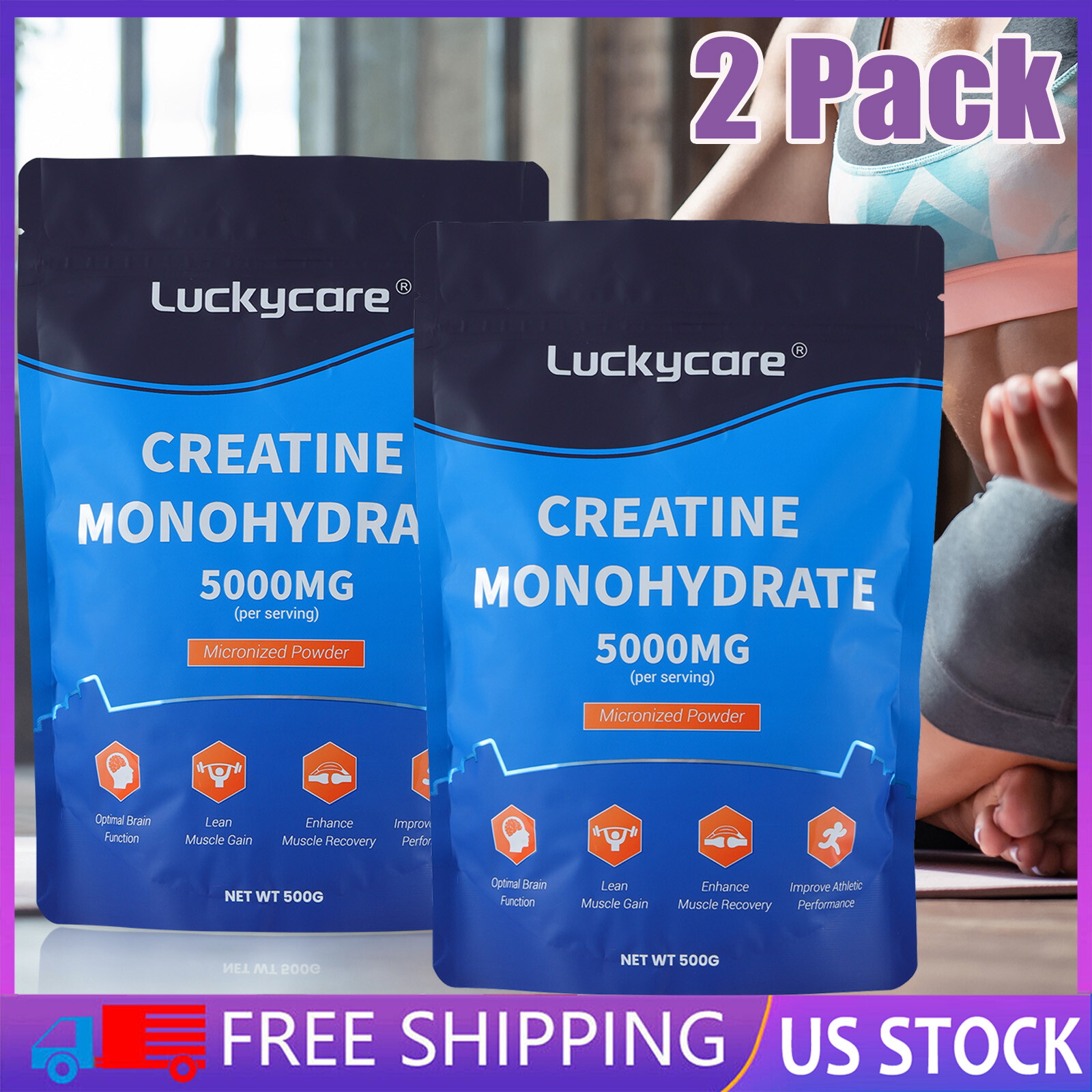 1000g Creatine Monohydrate Powder Natural Micronized Unflavored Fitness Sports