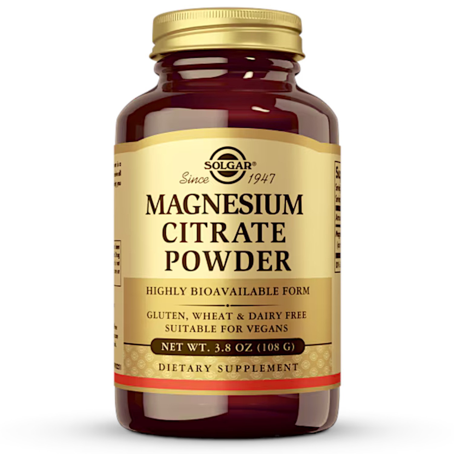 Solgar Magnesium Citrate Powder,CellularEnergy,Bone&HeartHealthSupport,3.8Oz