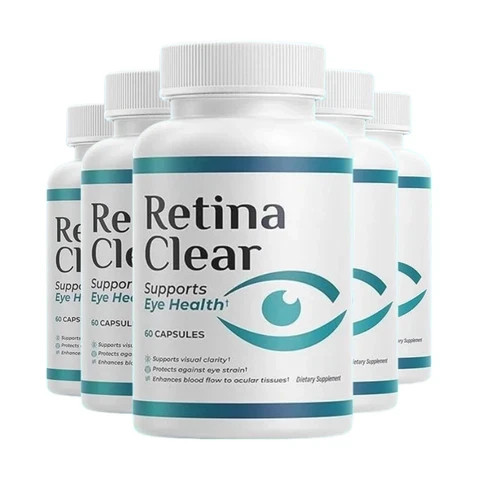 5-Pack Retina Clear Capsules, RetinaClear Supports Eye Health – 300 Capsules