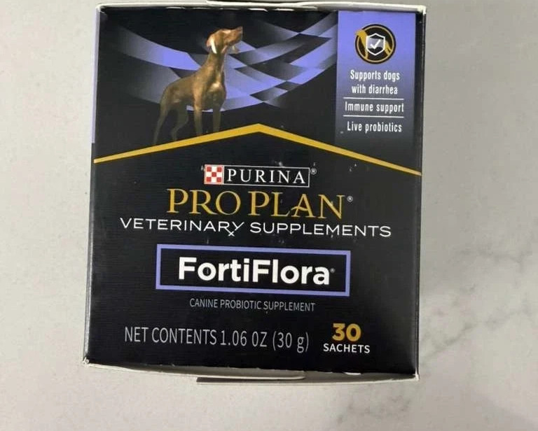 Purina FortiFlora Pro Plan Veterinary Probiotic Supplement-30 Sachets EXP-12-26