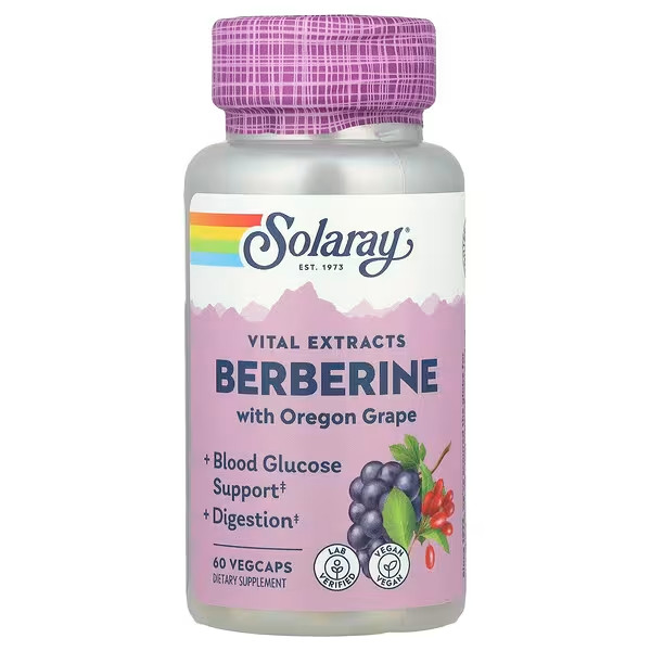 Solaray Berberine Vital Extract 60 veg caps