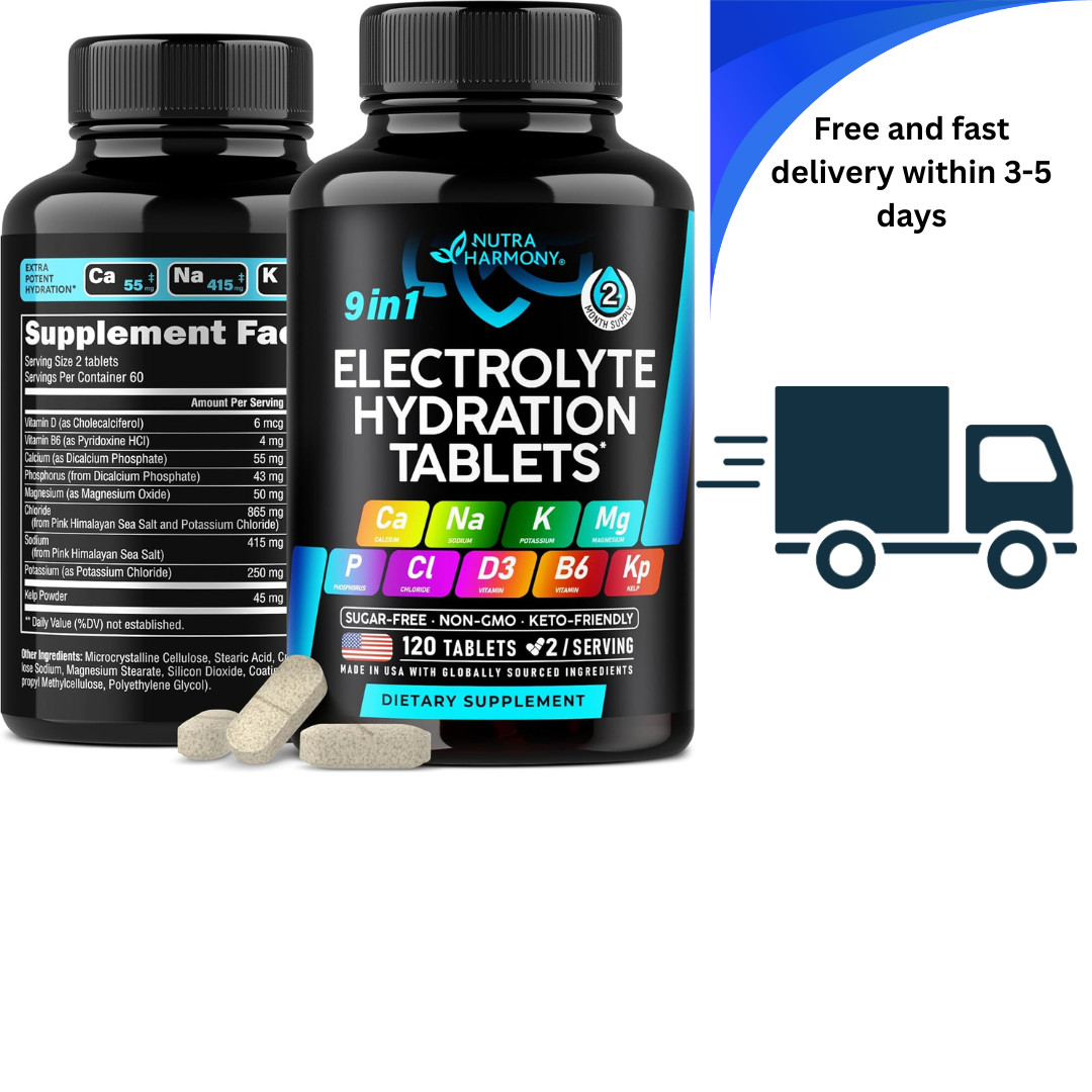 Electrolytes – Electrolyte Tablets with Magnesium, Sodium, Potassium, Chloride,