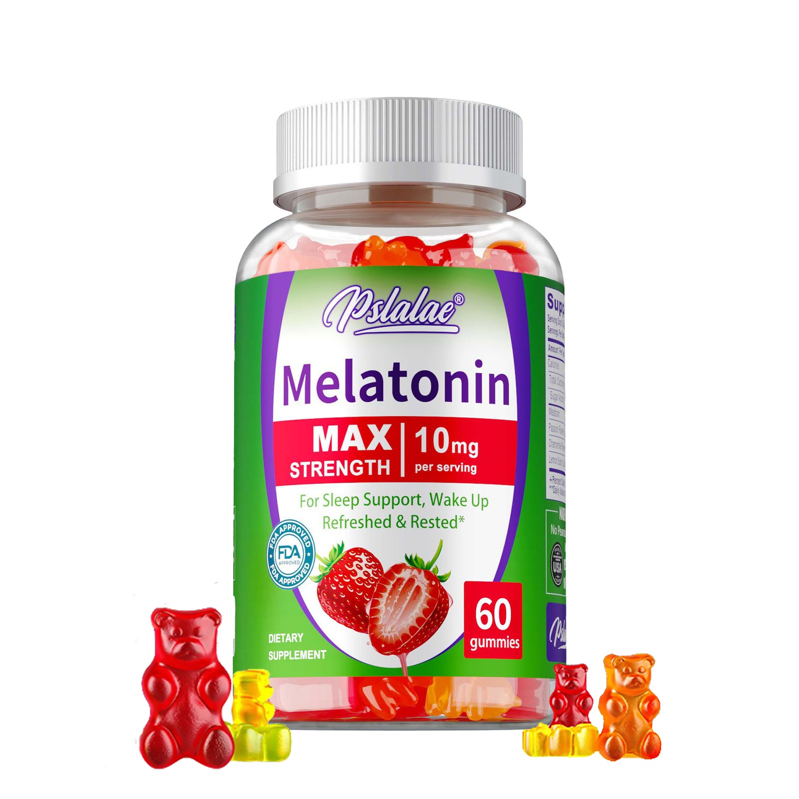 Melatonin Gummies 10mg – Sleep Support, Extending Sleep Time and Reducing Stress