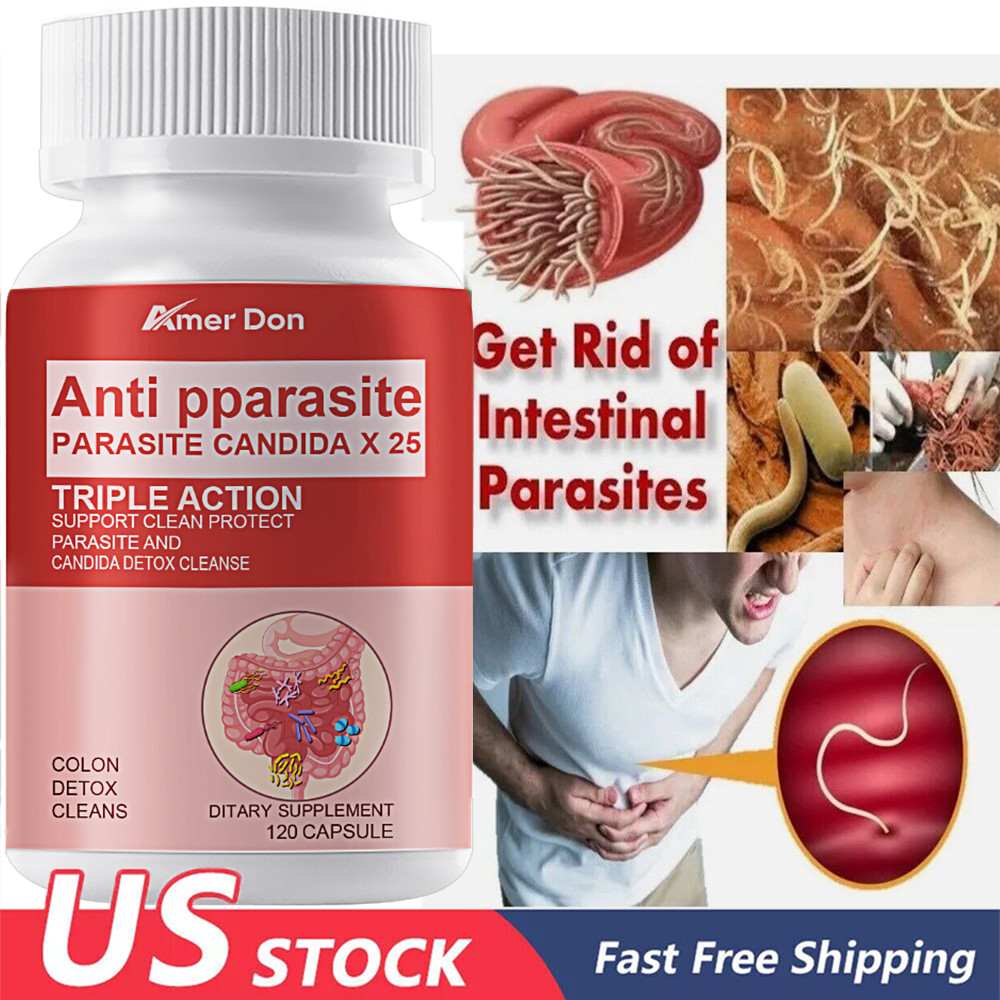 Parasite Cleanse DETOX Liver Colon Yeast Killer Pills All Natural Detox Candida