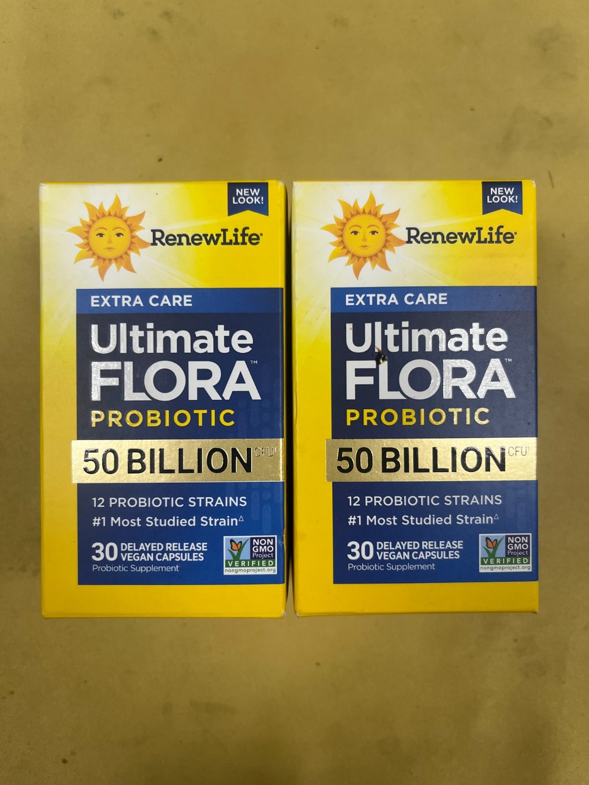 2 New RenewLife Extra Care Ultimate Flora Probiotic 50 Billion CFU – Exp. 12/26