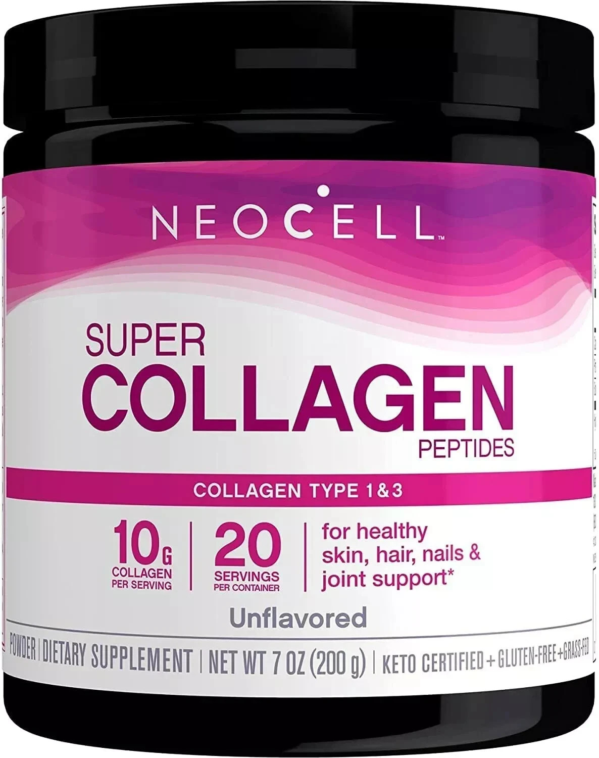Neocell – Super Collagen Powder, Type 1 & 3, Collagen Peptides, 7oz, Expiry 2027