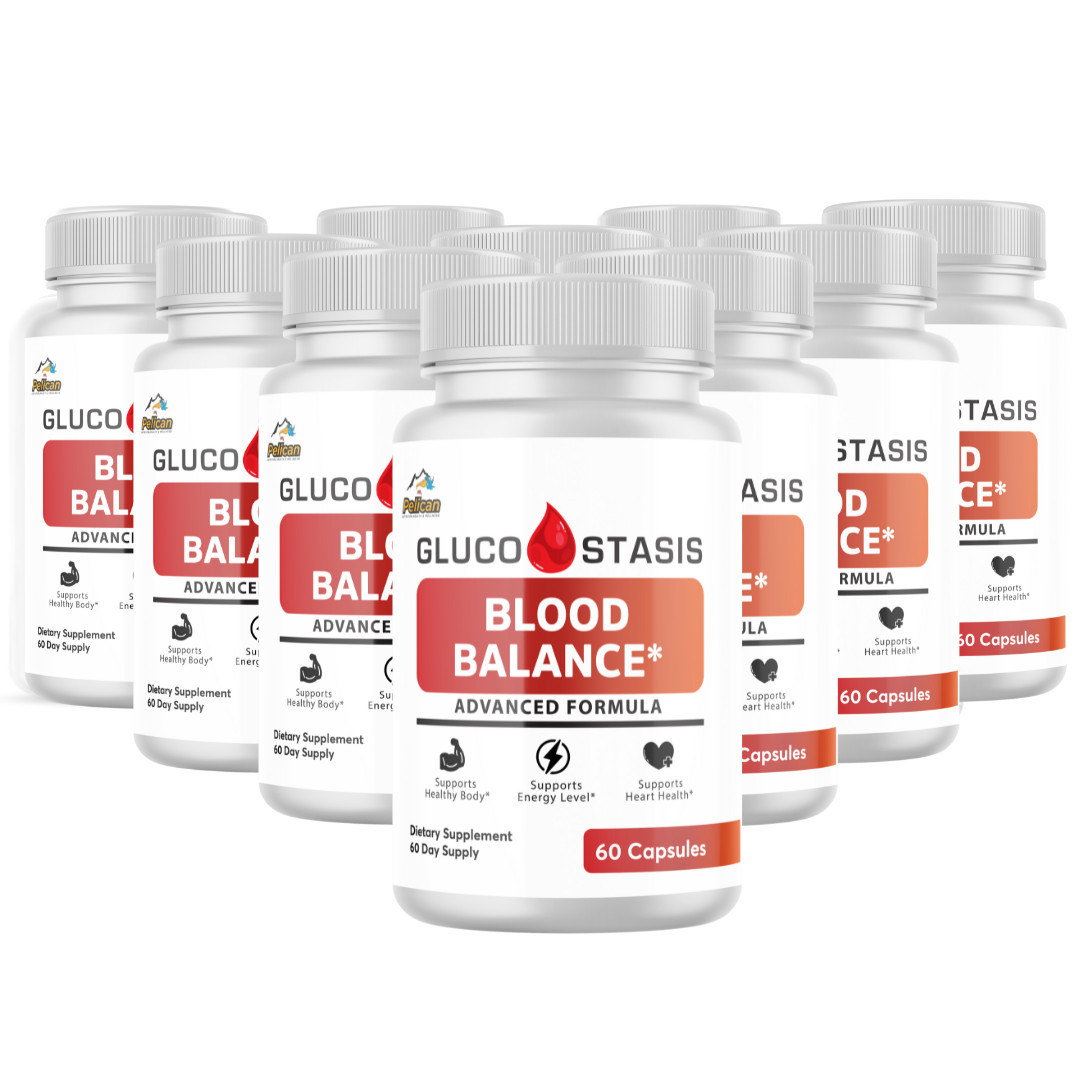 GLUCO STASIS- Blood Support- 10 Bottles- 600 Capsules