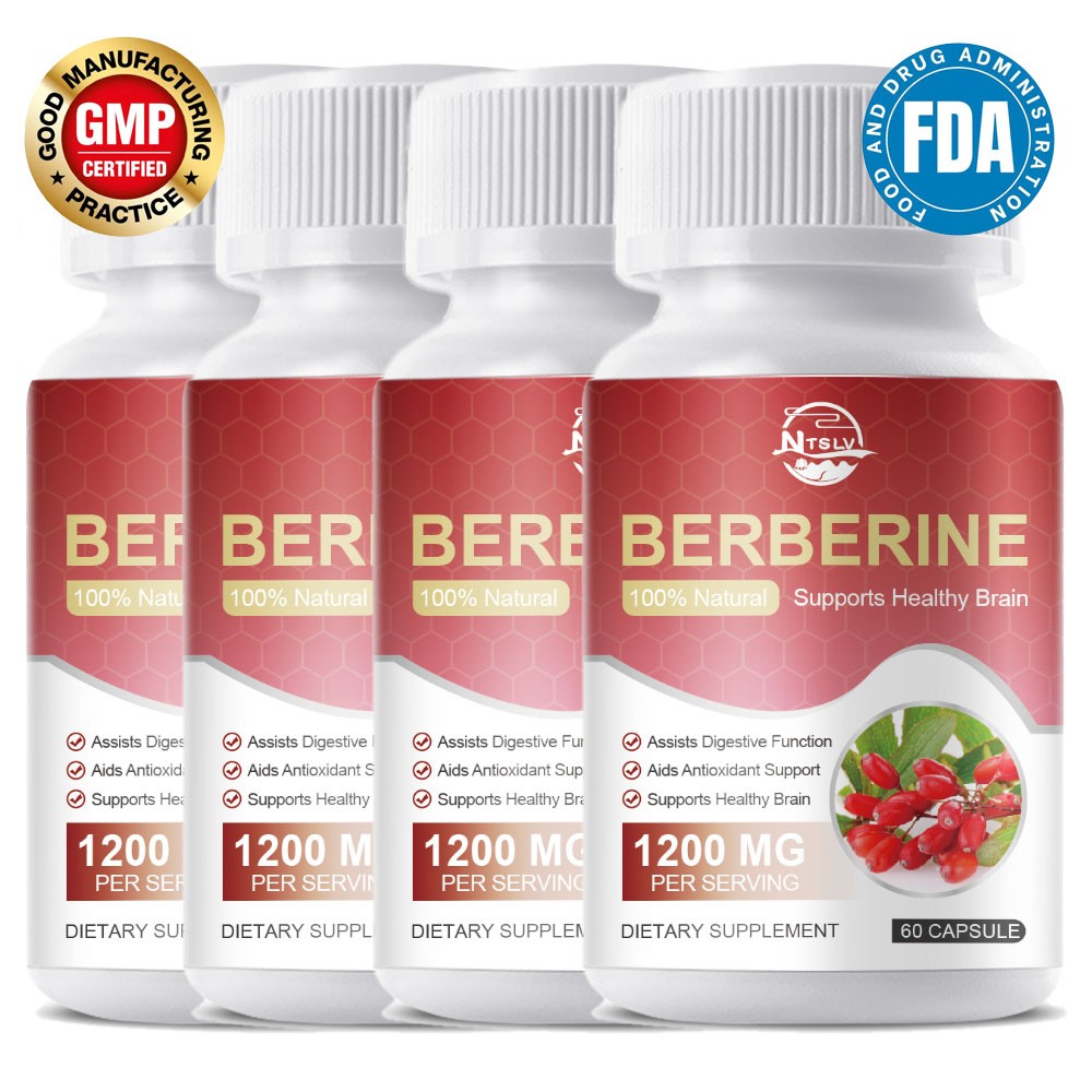 Berberine hard capsules help regulate intestinal tract and inflammation 60pcs