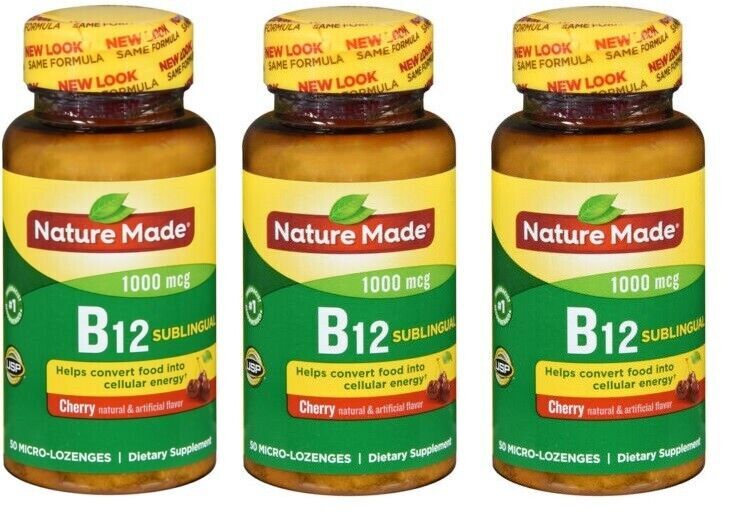 Nature Made Vitamin B12 1000 mcg, Dietary Supplement 50 count X 3 Packs