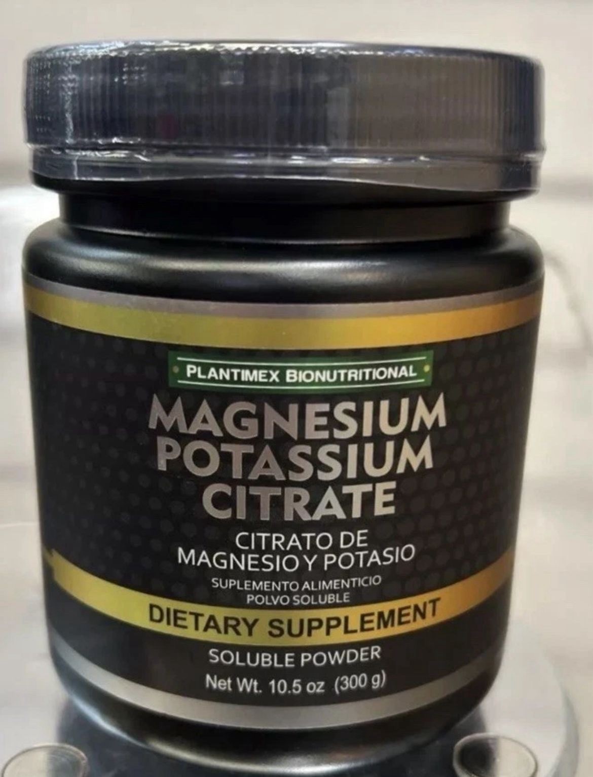 Magnesium Potassium Citrate Powder 300g. Citrato Magnesio Potasio en polvo