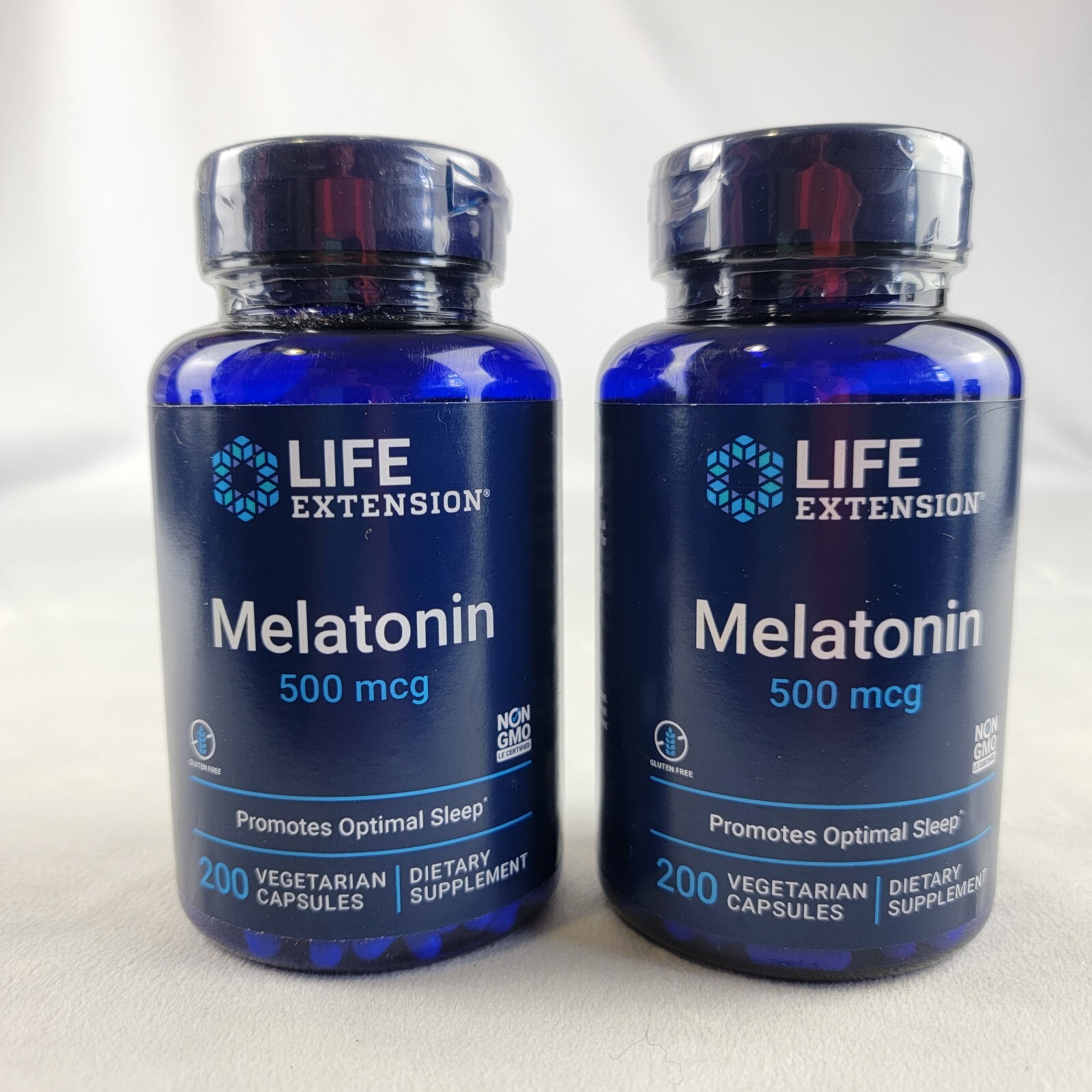 Melatonin 500 mcg Life Extension Sleep Support 200 Veg Capsules Supplement