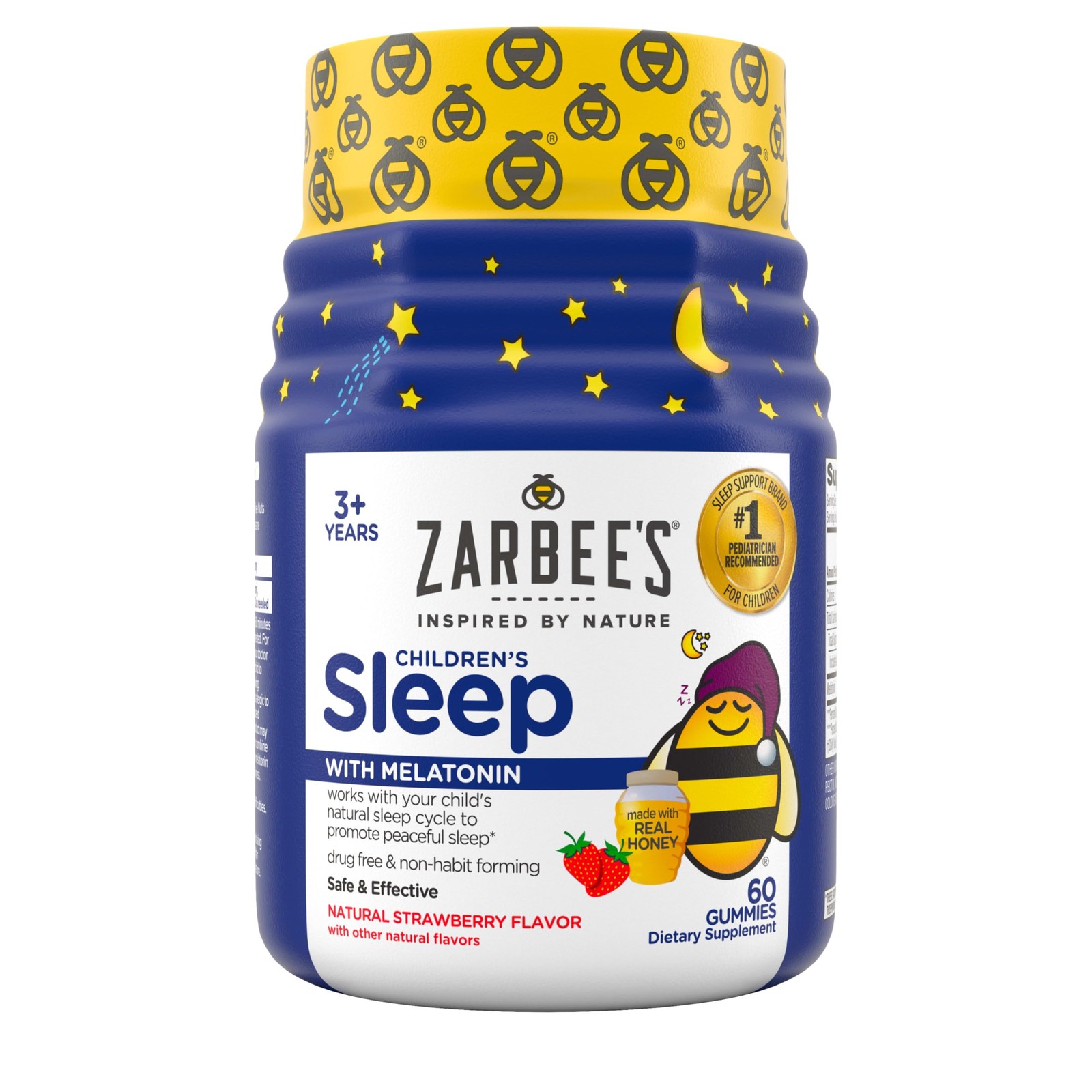 Zarbee’s Children’s Melatonin Sleep Gummies Strawberry 60 Ct