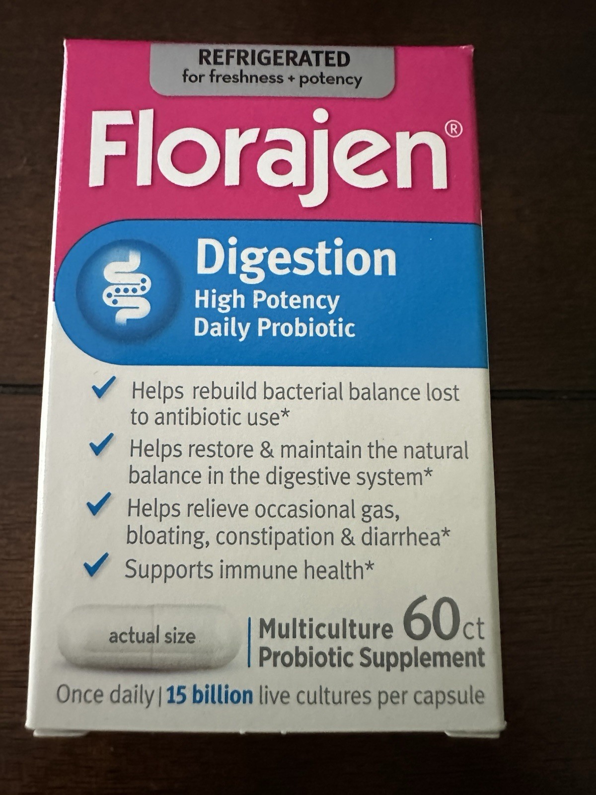 Florajen Digestion Probiotics Gut Health Supplement with Constipation and Blo…