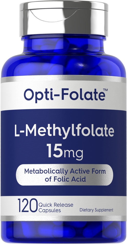 L Methylfolate 15mg | 120 Capsules | Value Size | Max Potency | by Opti-Folate