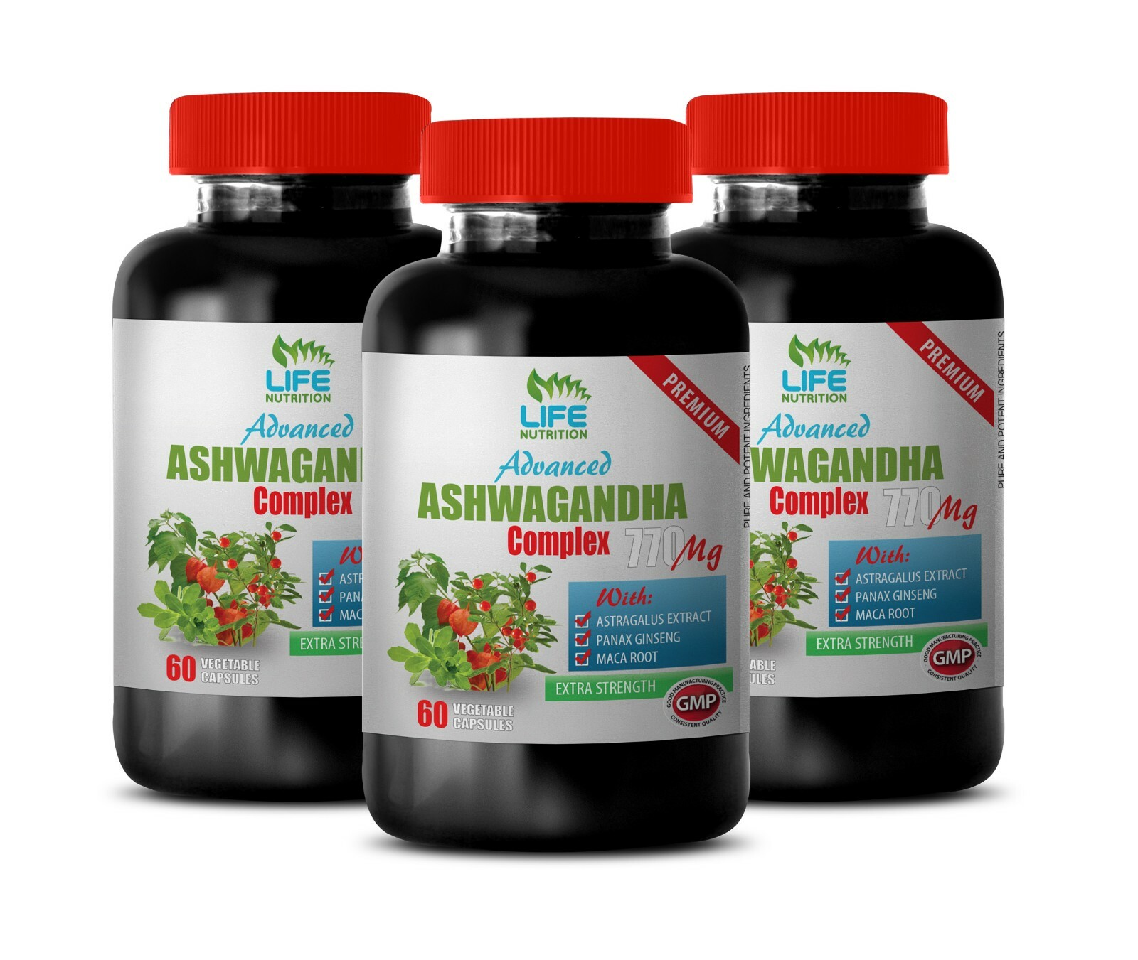 ashwagandha root – Ashwagandha Complex 770MG – brain booster supplement 3B
