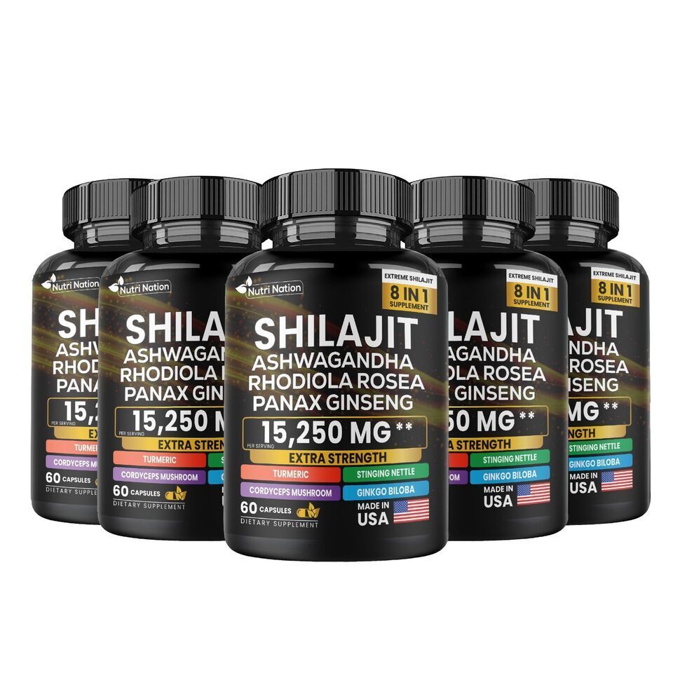 Shilajit Multivitamin(Turmeric, Ashwagandha, Ginger, Cordyceps Mushrooms)300 cap