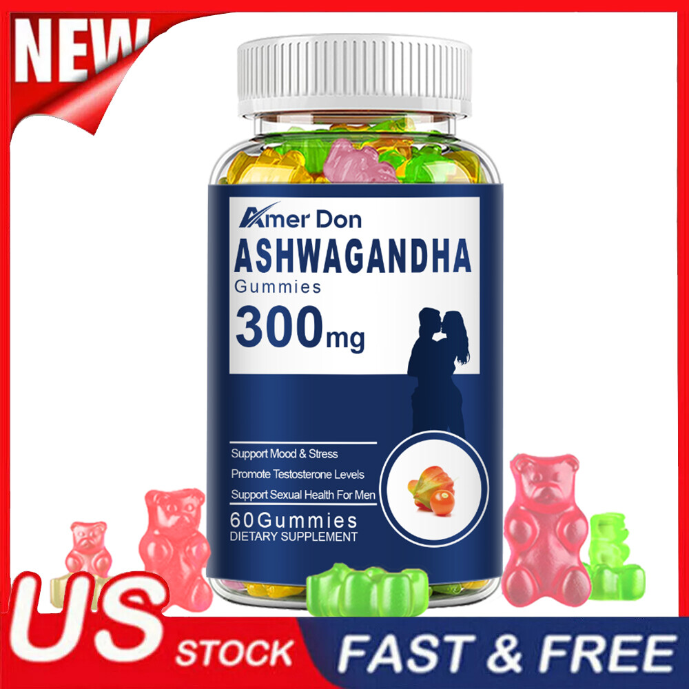 Ashwagandha Gummies, Vegan, KSM 66 Ashwagandha for Stress Support, 60 Count