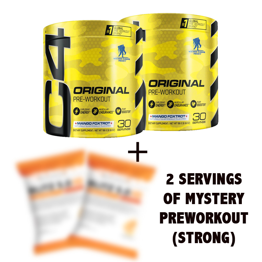 Cellucor C4 Original Pre Workout Powder Mango Foxtrot  2 x 30 Servings