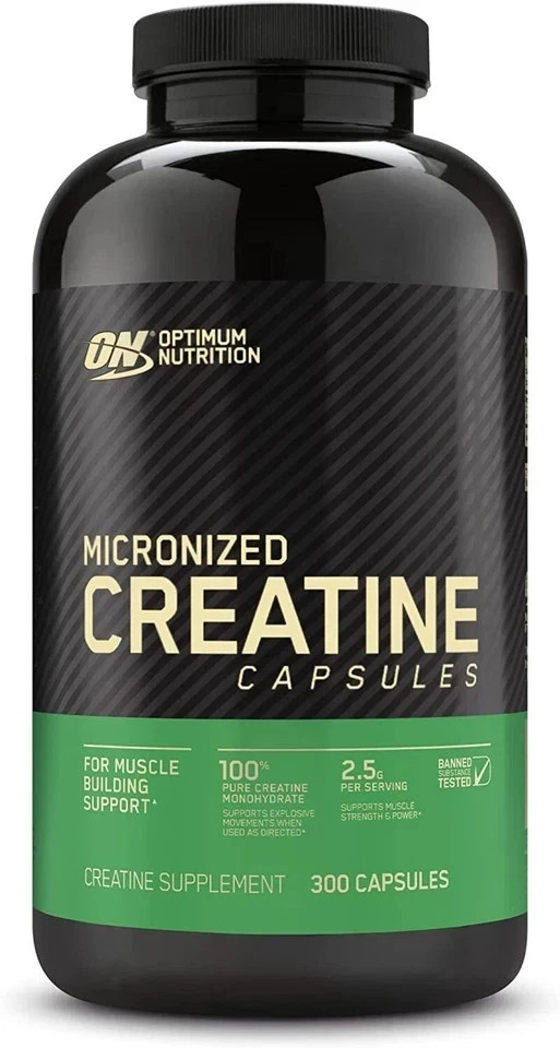 Optimum Nutrition 100% Pure Micronized Creatine Monohydrate 300 Capsules