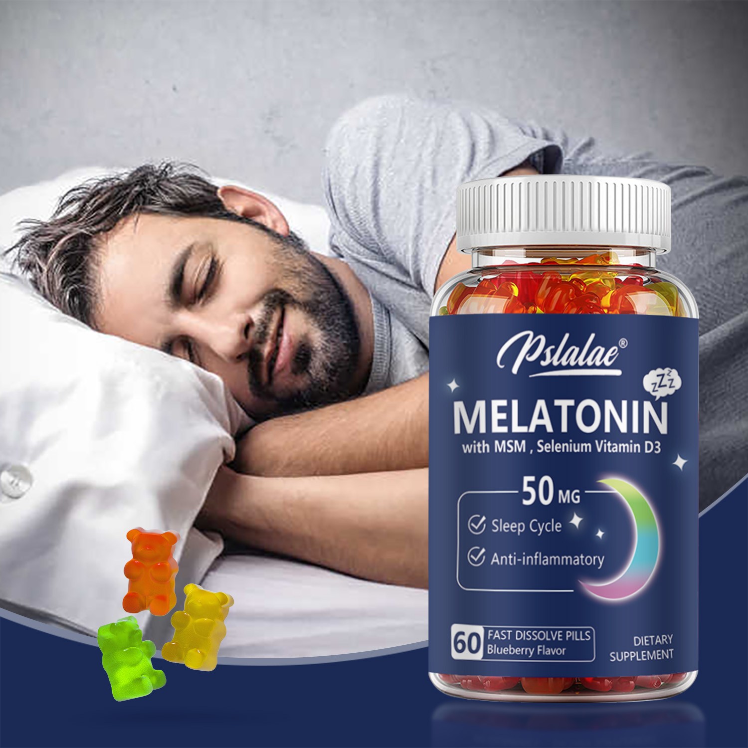Melatonin – Relieve Stress, Sleep Health, Strengthen Immune, Fight Inflammation