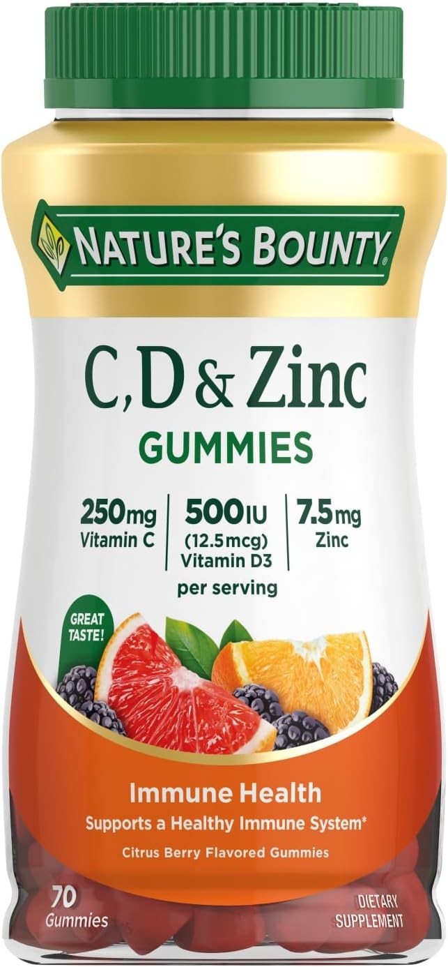 Immune Health Vitamin D3 Gummy w/ C and Zinc 70 Gummies EXP 3/26 ~ SEALED