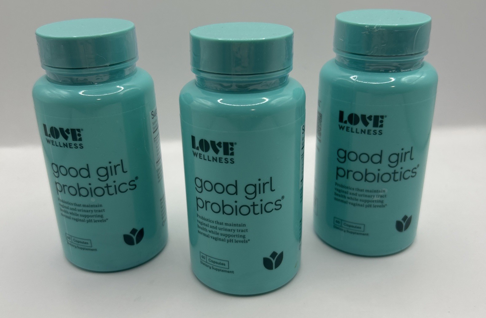 3 Bottles, Love Wellness Good Girl Probiotics Exp 08/2027 – 60 Capsules