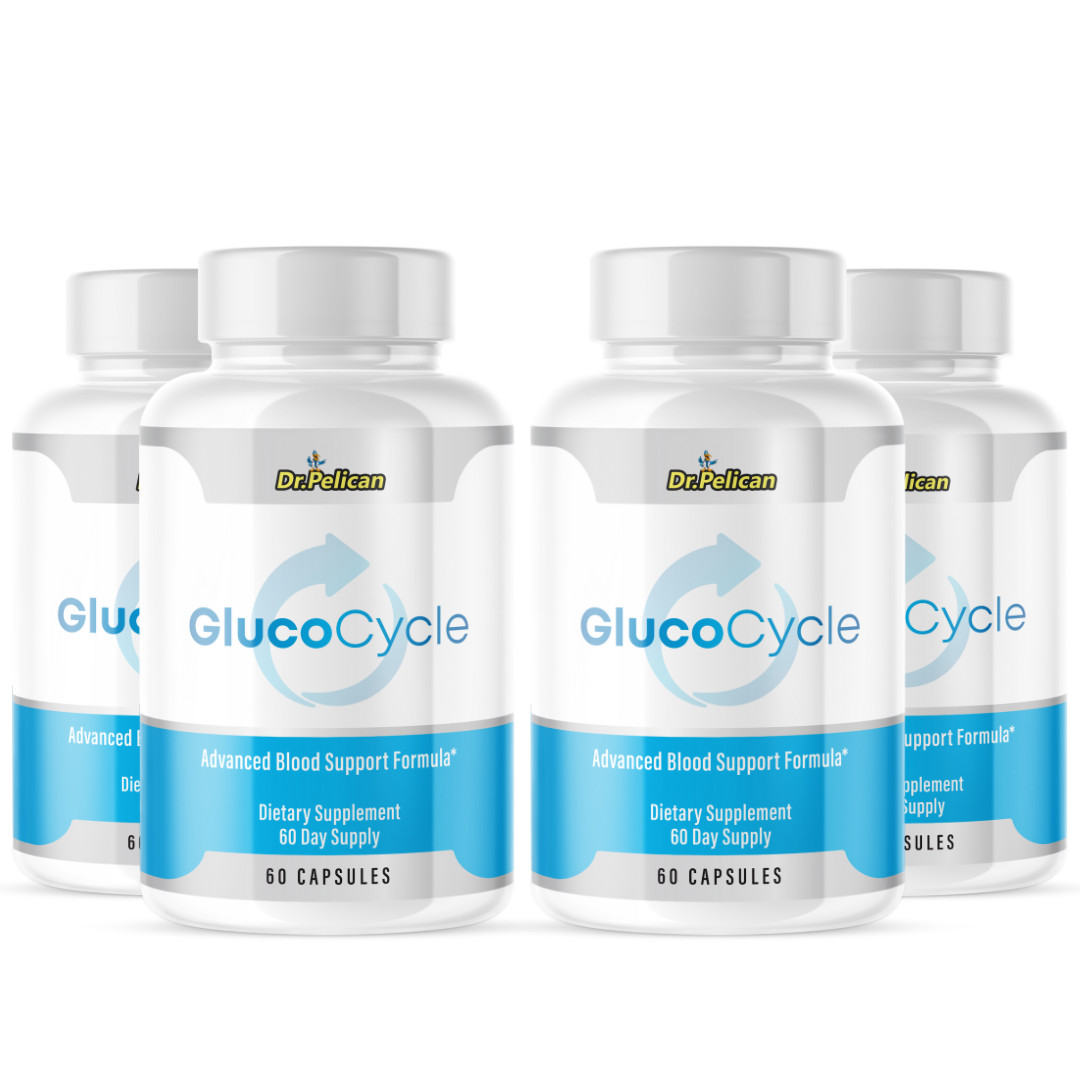 GlucoCycle- Blood Support- 4 Bottles- 240 Capsules