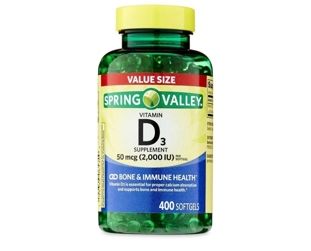 Vitamin D3 Supplement Softgels, 50 Mcg (2,000 IU), 400 Count