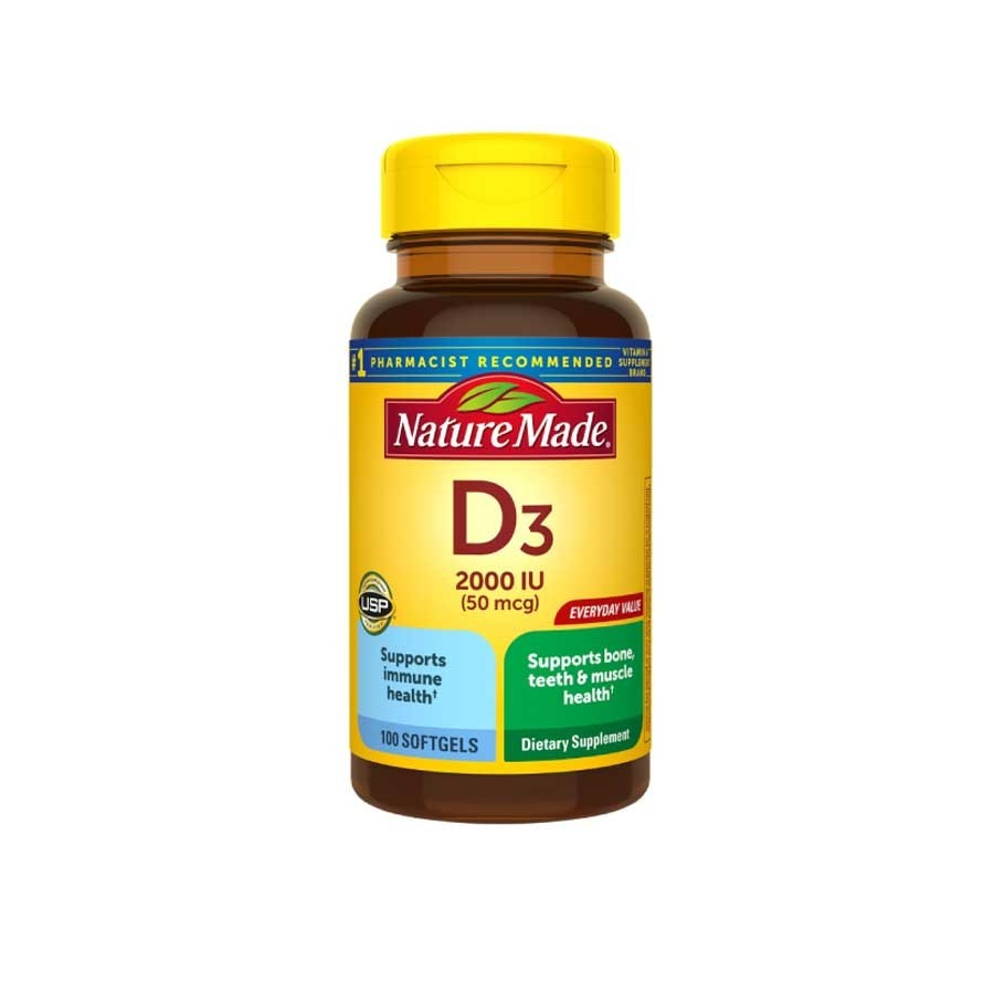Nature Made Extra Strength Vitamin D3 2000 IU Softgels 100 Softgels. Sept. 2028
