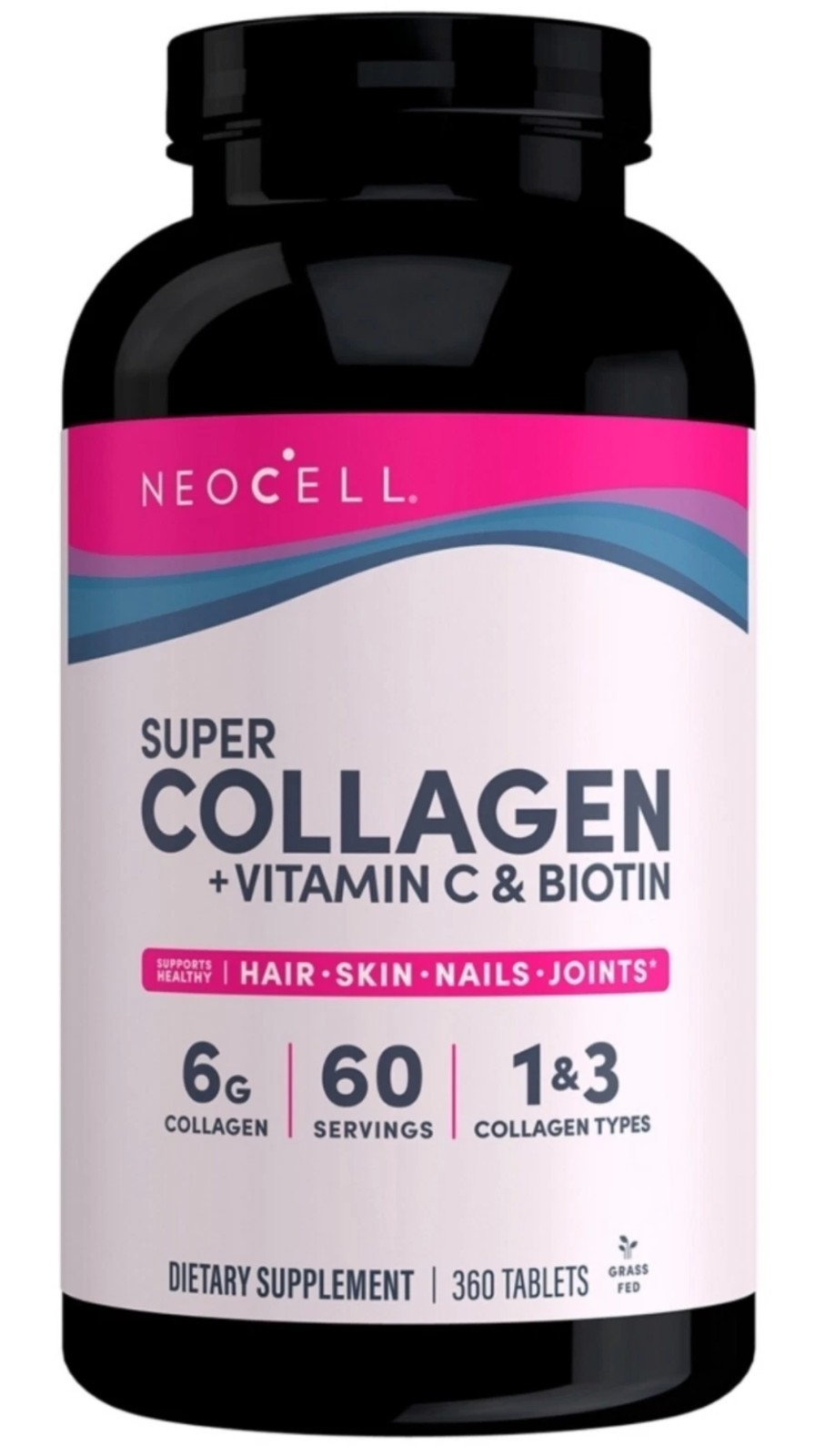 🔥New ! 360 ct NEOCELL SUPER COLLAGEN+C & Biotin Tablets,Hair,Skin, Nails,Joints