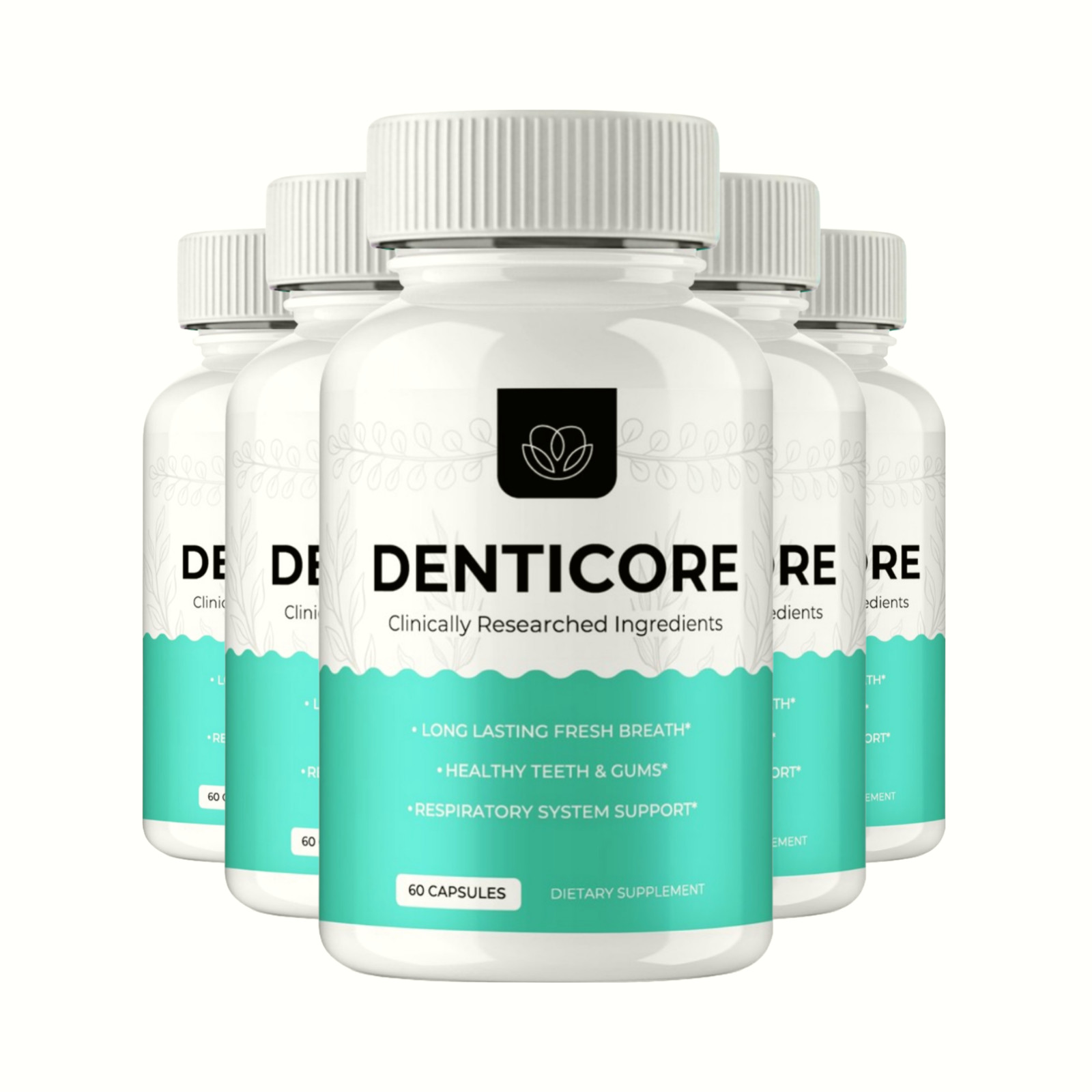 5-Pack Denticore Dental Health Supplement – Oral Health Support – 300 Capsules