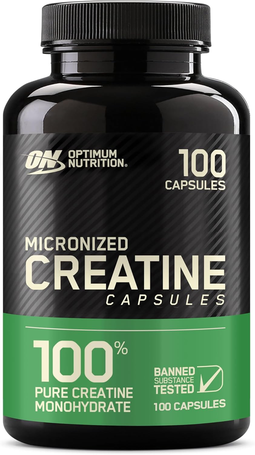 Micronized Creatine Monohydrate Capsules, 2500mg, Keto-Friendly, 100 Capsules