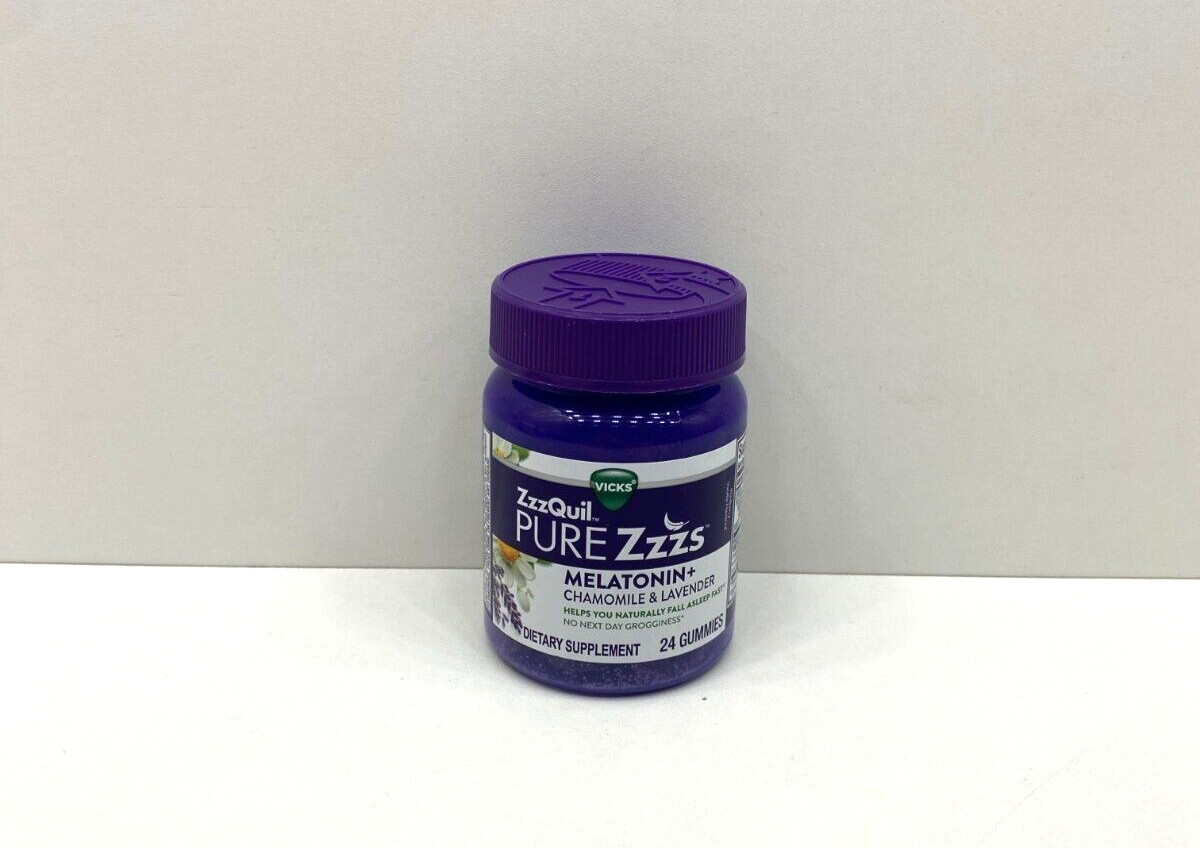 Vicks ZzzQuil Pure Zzzs Melatonin + Chamomile & Lavender Gummies SEALED 12/2026