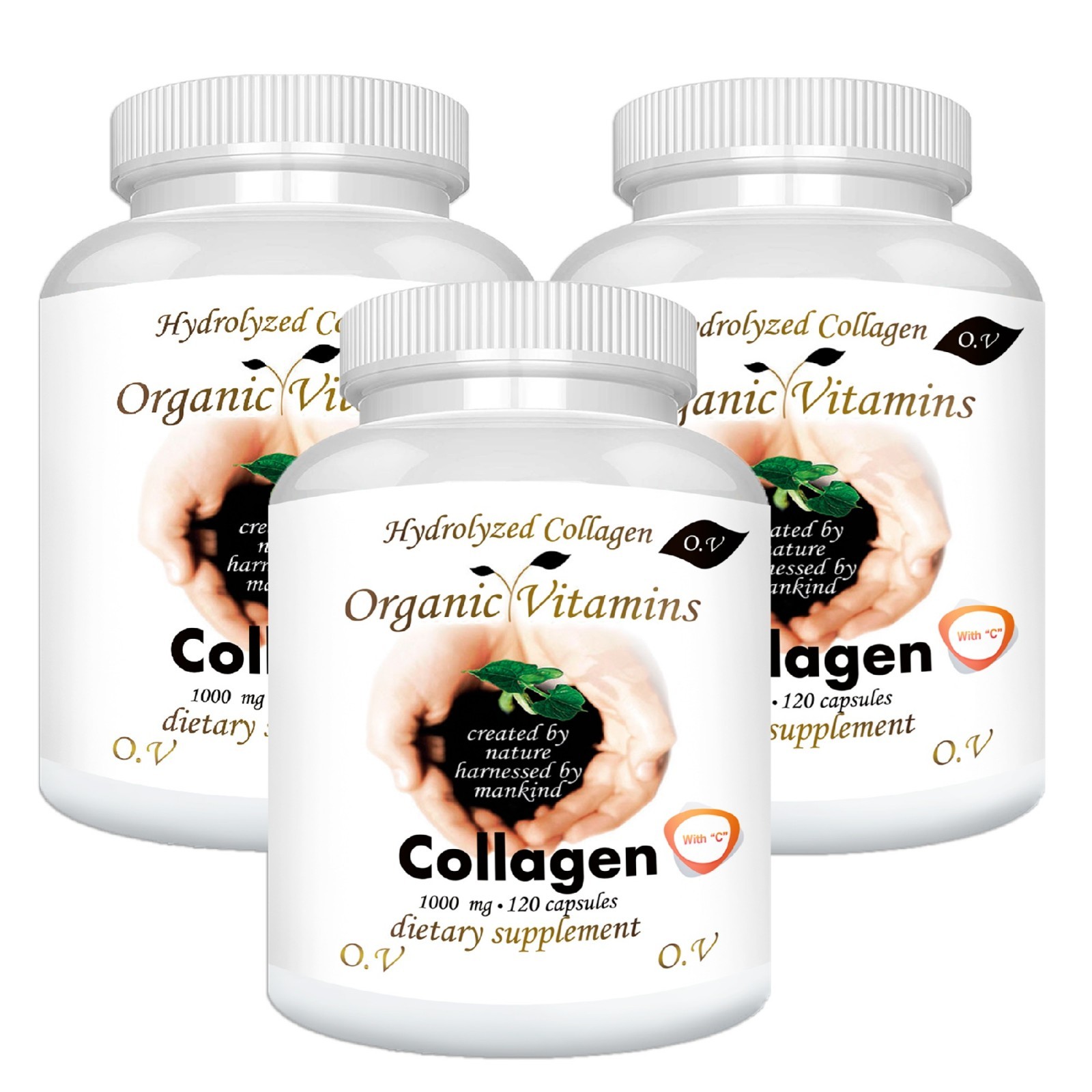 3 bottles 1000, Hydrolized Collagen Capsule hydrolyzed ,colageina10