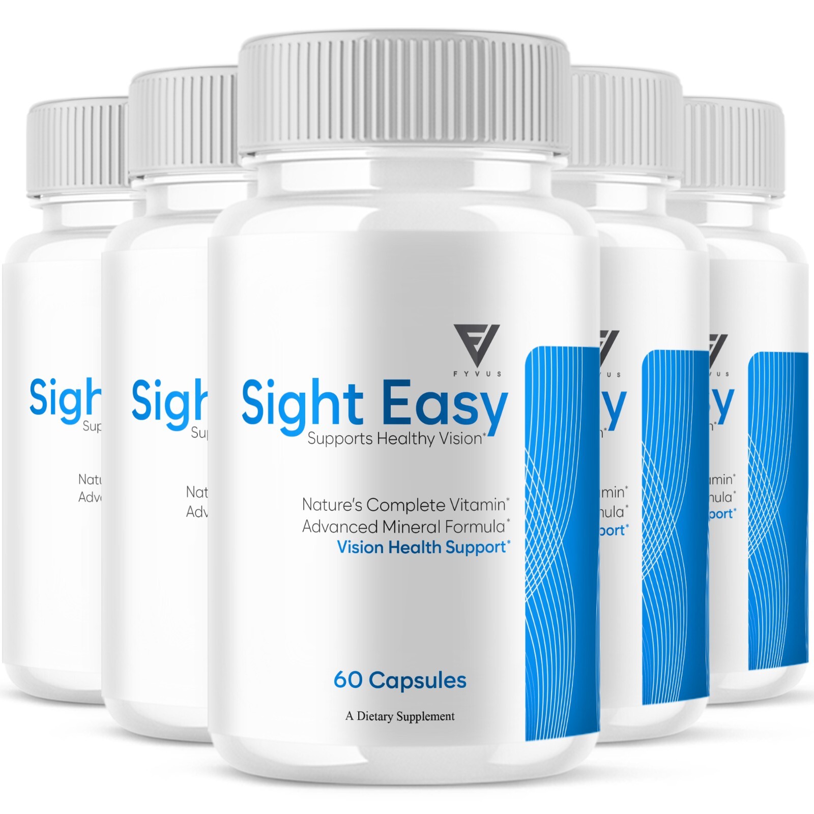 (5 Pack) Sight Easy Eye Health, SightEasy Maximum Strength Pills (300 Capsules)