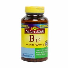 Nature Made Vitamin B12 1000mcg, 400 Softgels EXP 02/2026