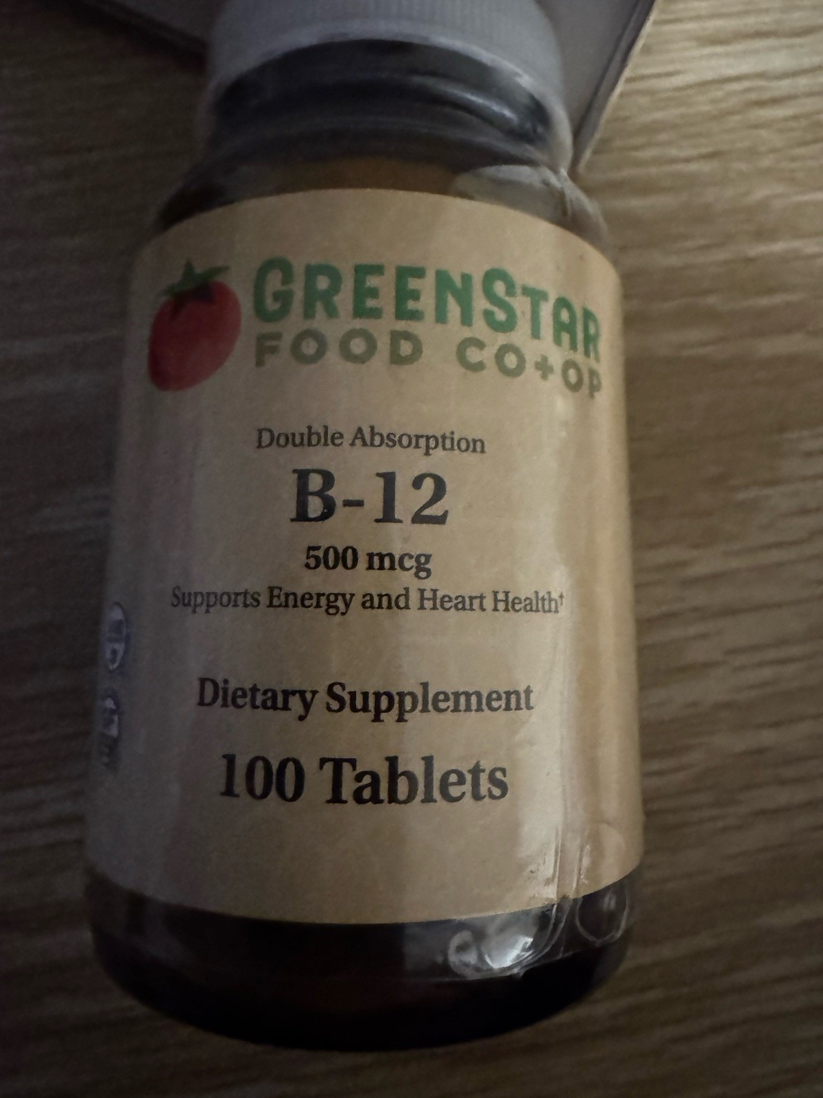 Vitamin B-12 500 mcg Capsules – Support Cardiovascular Health Double Absorption