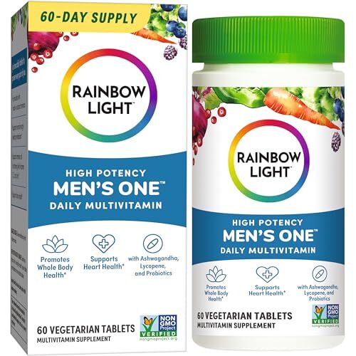 60 Count Non GMO Gluten Free Men’s Daily Vitamin Supplement 126g