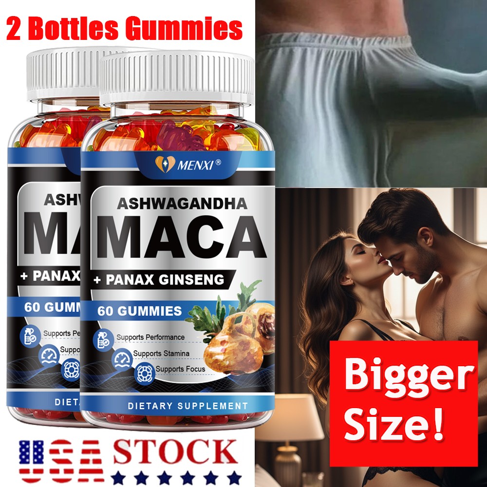 Ashwagandha Maca Gummies & Panax Ginseng – Boost Stamina, Energy & Performance