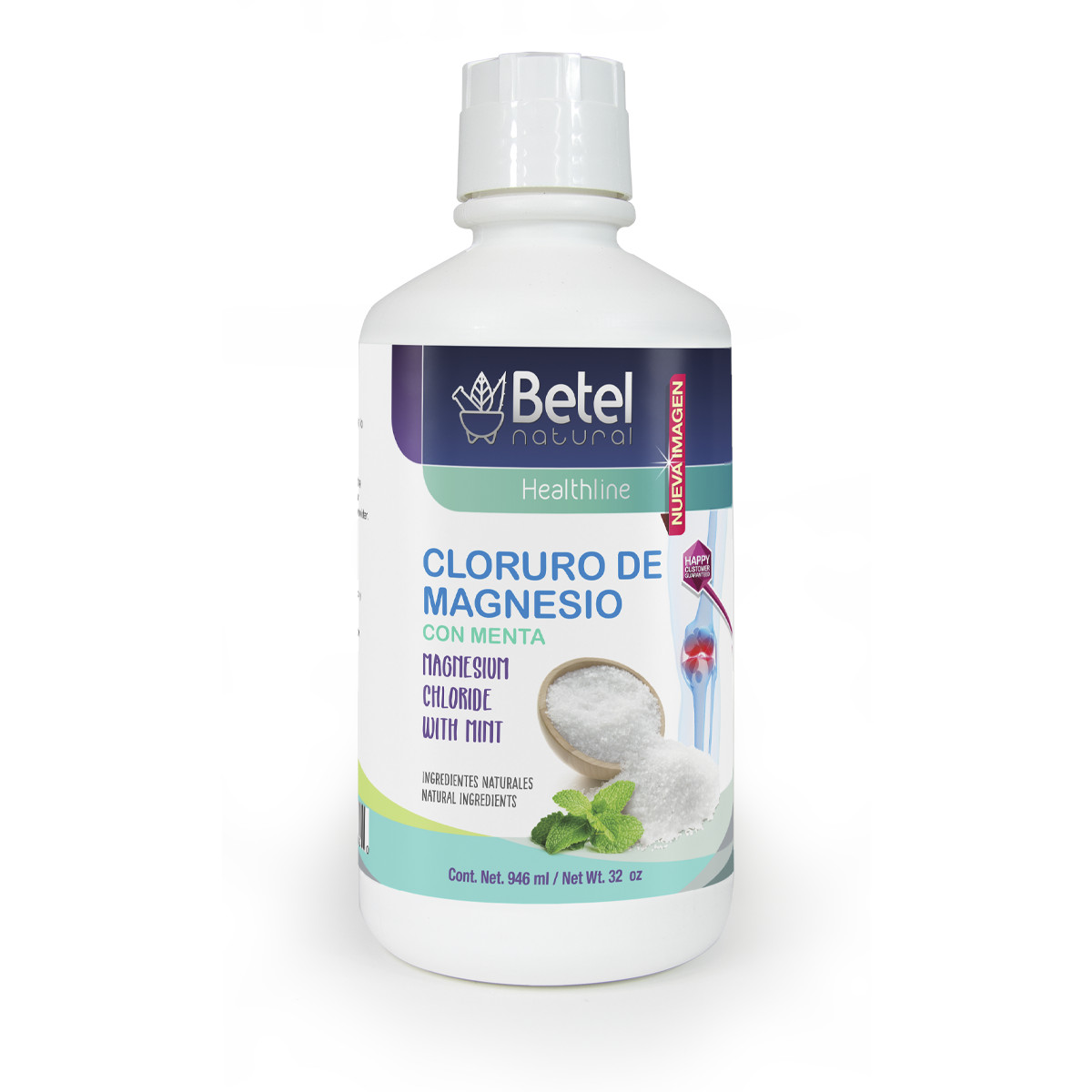 Cloruro de Magnesio con Menta Liquid 32 Oz – Magnesium Chloride with Mint