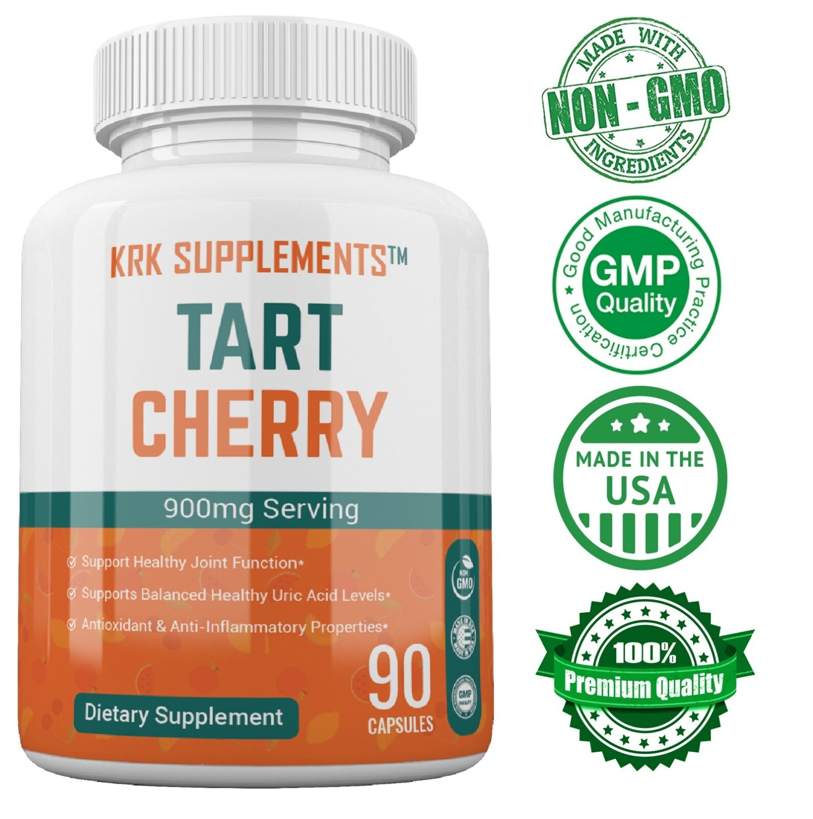 Tart Cherry Extract 900mg Anthocyanins for Gout Joint Pain Arthritis