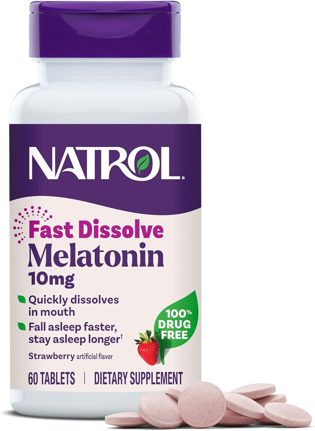 Fast Dissolve Melatonin 10 Mg, Melatonin Supplements for Restful Sleep, Sleep S