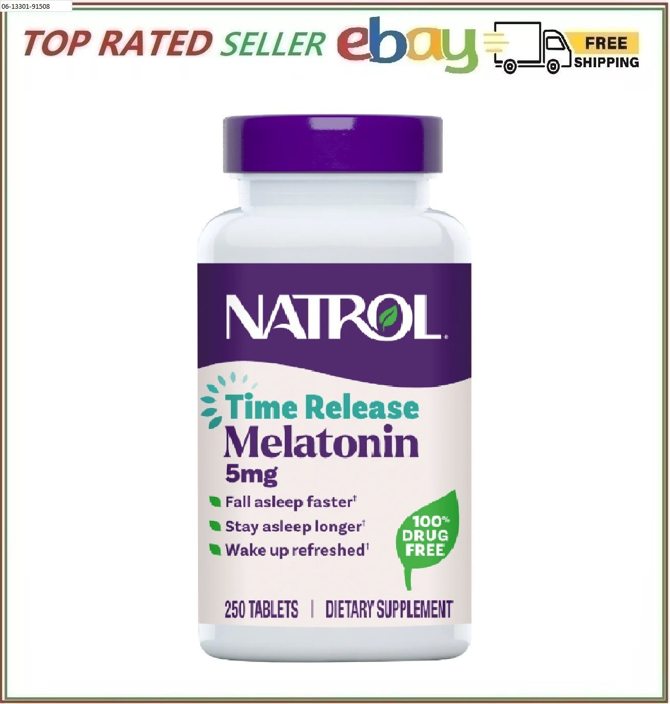 Natrol Melatonin Time Release 5 mg 250 Tablets Helps You Sleep Through the Night